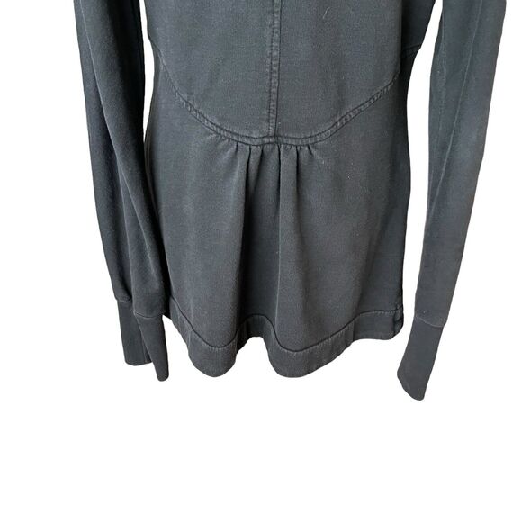 Prairie Underground Small Jacket Full Zip Organic Cotton Sweatshirt Black - Picture 15 of 15